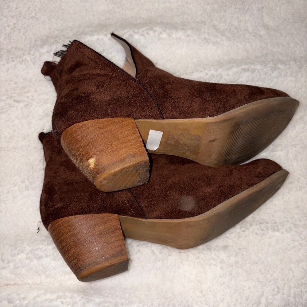 Torrid Chocolate Ankle Booties - Picture 7 of 7